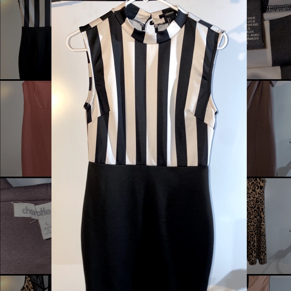 Black and White Stripe Dress